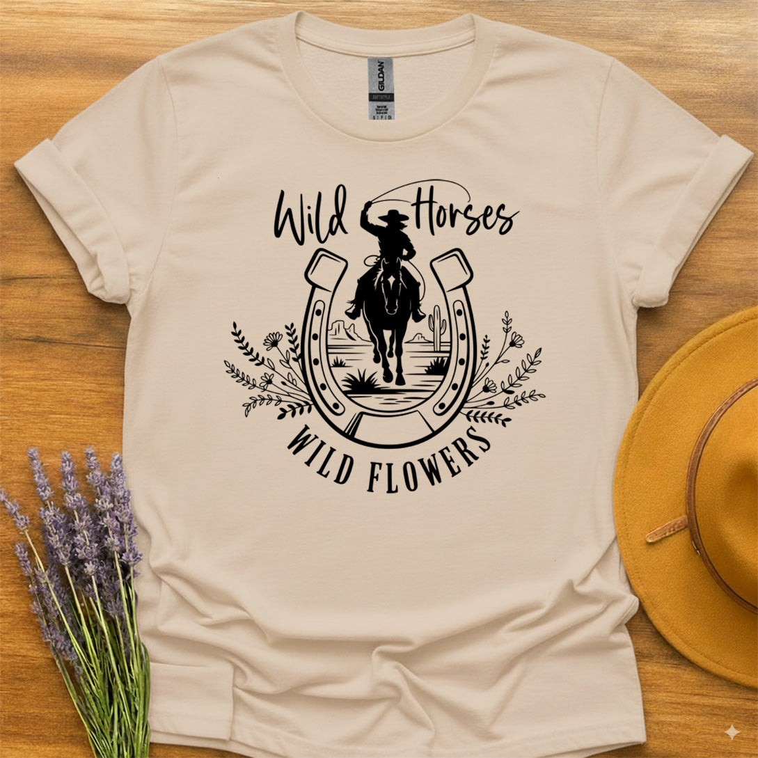 Wild Horses and Flowers
