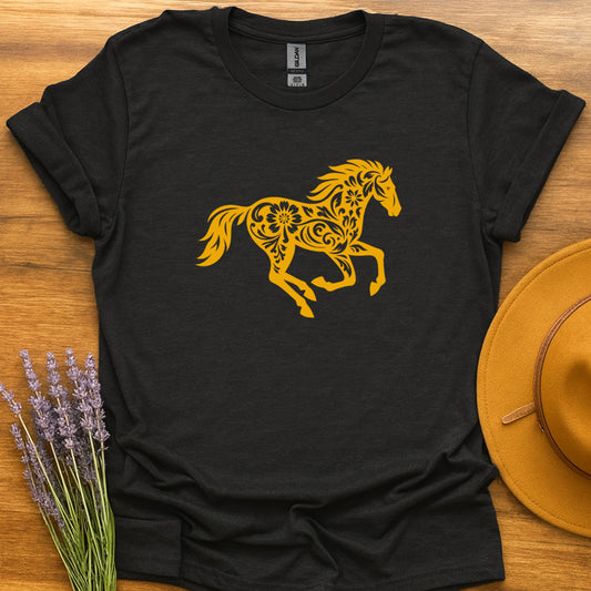 Floral Galloping Horse