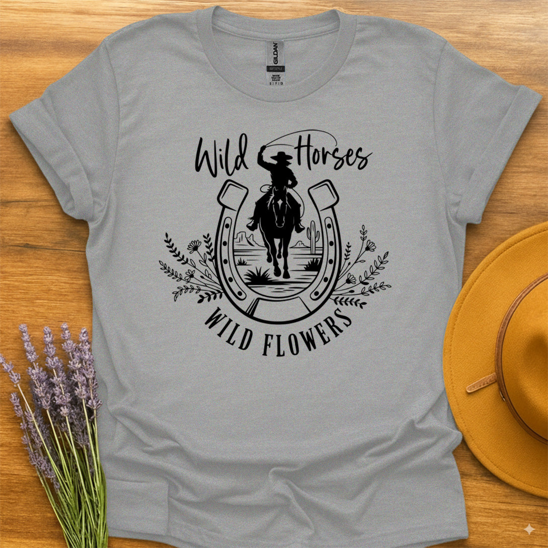 Wild Horses and Flowers