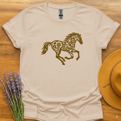 Floral Galloping Horse
