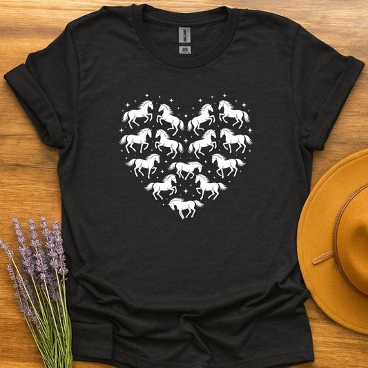 Horses in Heart Shape