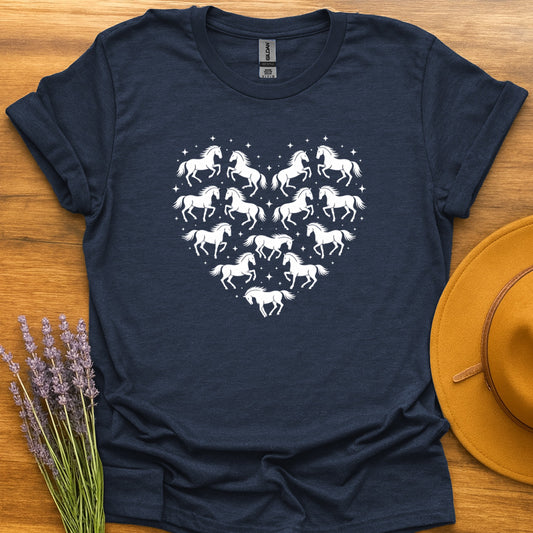 Horses in Heart Shape