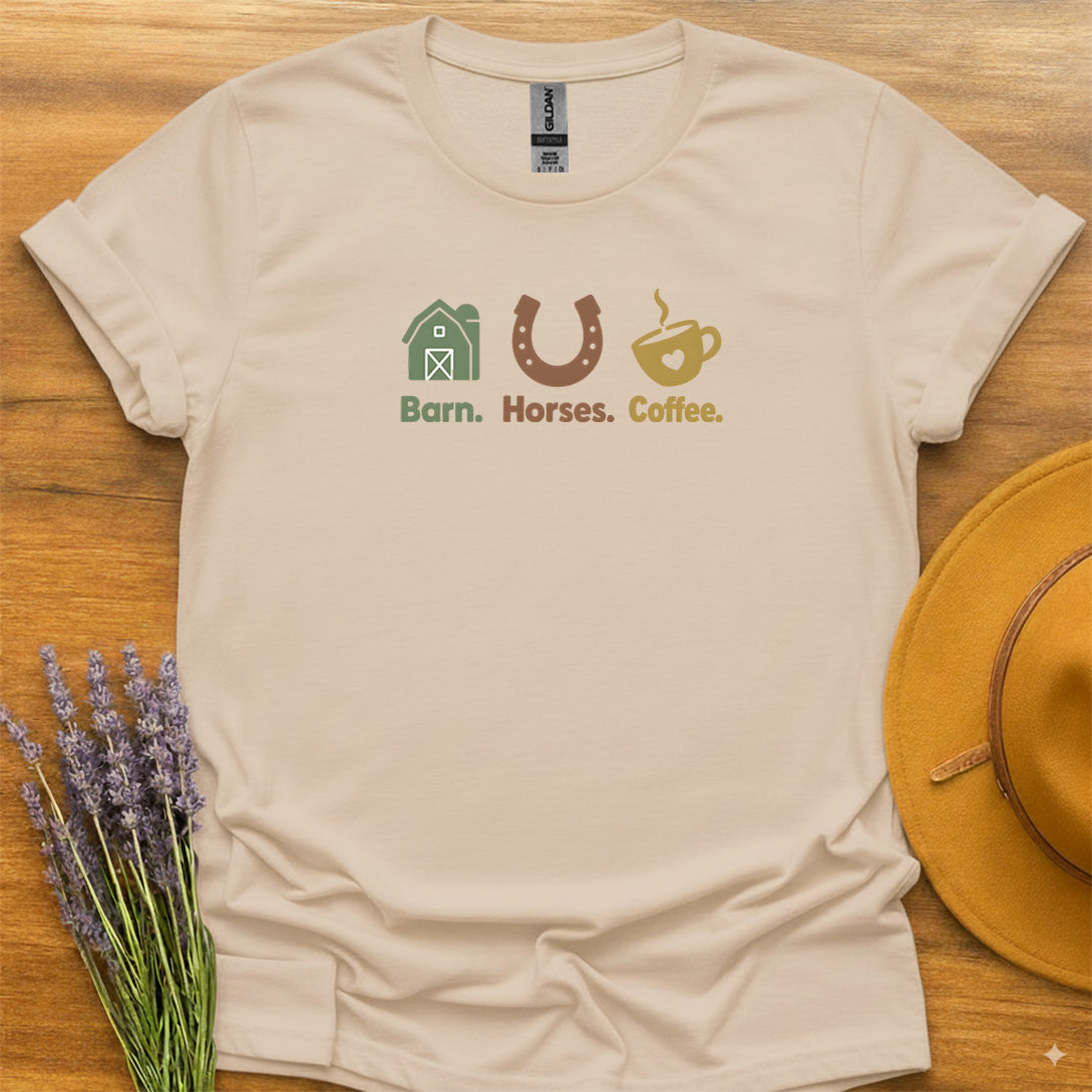Barn. Horses. Coffee.